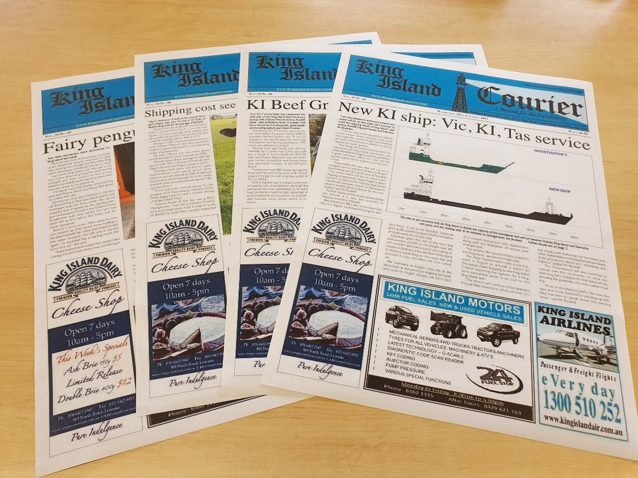 King Island Courier newspaper publishes its last edition with noone to