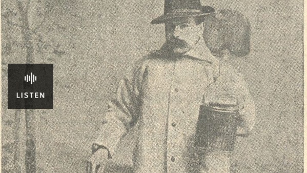Man in coat. Has Audio.