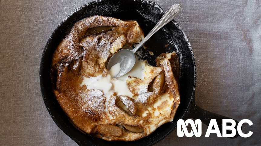 Easy Dutch baby pancake with caramel apple - ABC Everyday