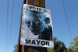 Comic posters add humour to mayoral contest