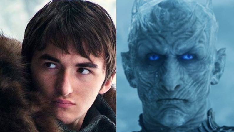 A composite of Bran and the Night King