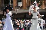 Women in period costume at 2013 Melbourne Cup Parade