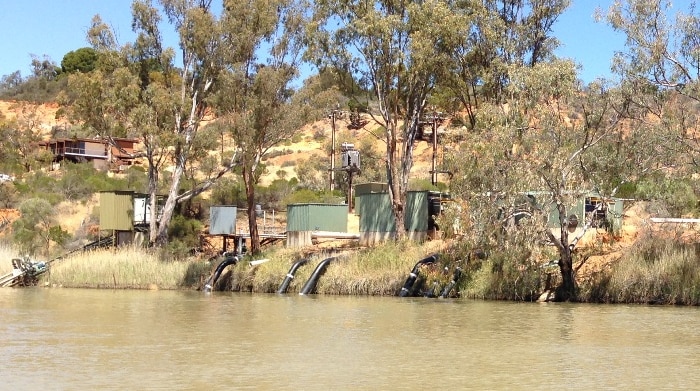 Irrigation pumps at Murtho, South Australia