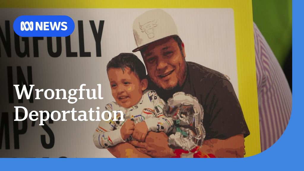 Wrongful Deportation. poster of man holding a baby