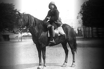 Lennie Gwyther with Ginger Mick