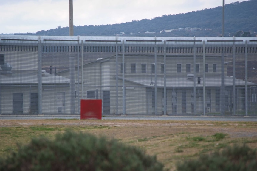 The fence at the Alexander Maconochie Centre.