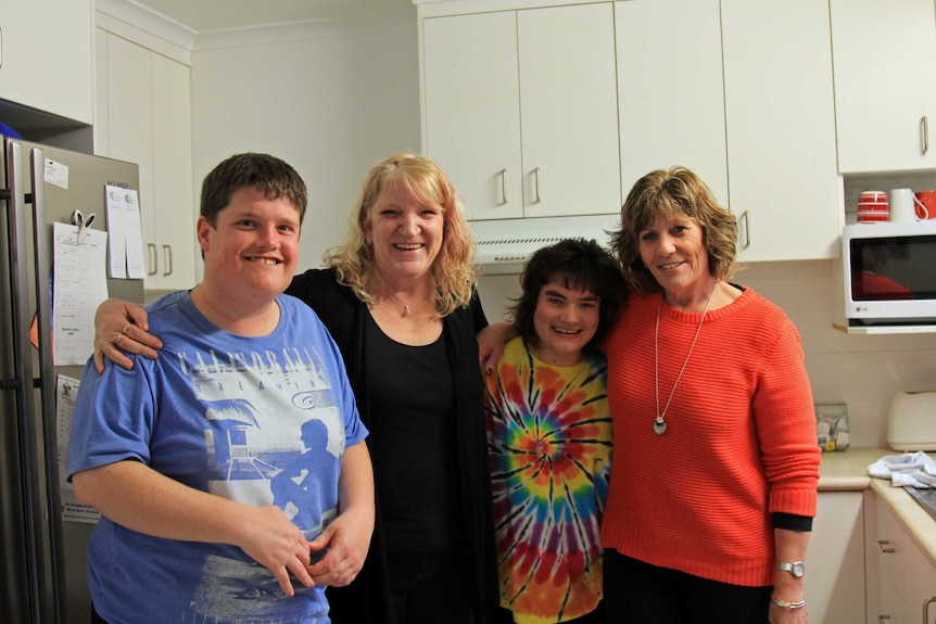 Josh, Denise, Layla and Mel at the group home