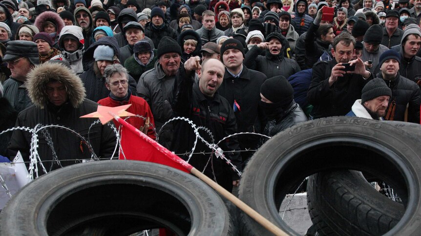 Pro-Russian activists control key buildings in Donetsk, Ukraine