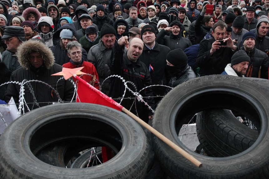 Pro-Russian activists control key buildings in Donetsk, Ukraine