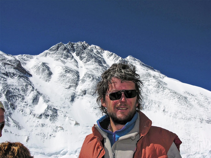 Lincoln Hall on Mount Everest in 2006.