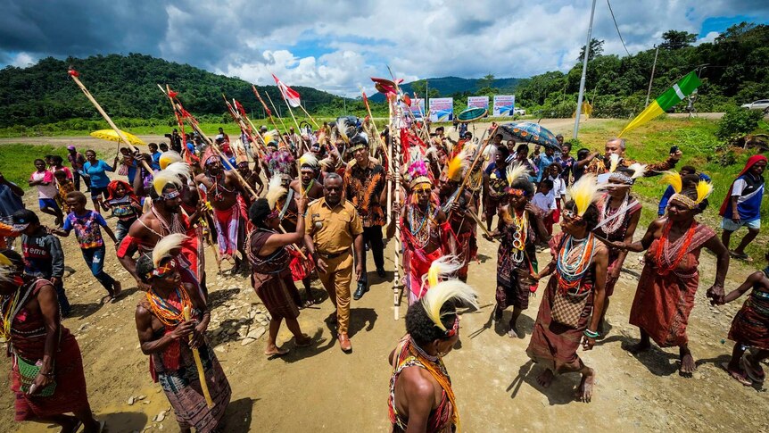 An Indonesia's indigenous tribe in Papua and West Papua