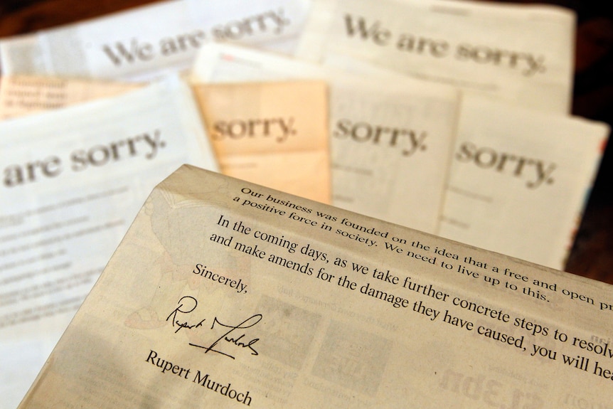 Ruperty Murdoch's published apology