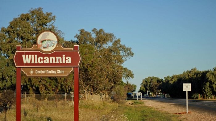 Wilcannia welcome sign