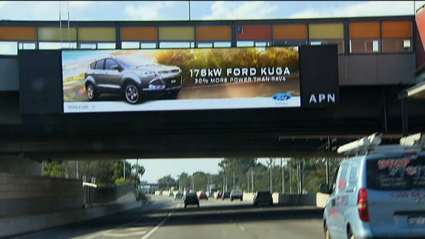 Billboard on Perth's Kwinana Freeway