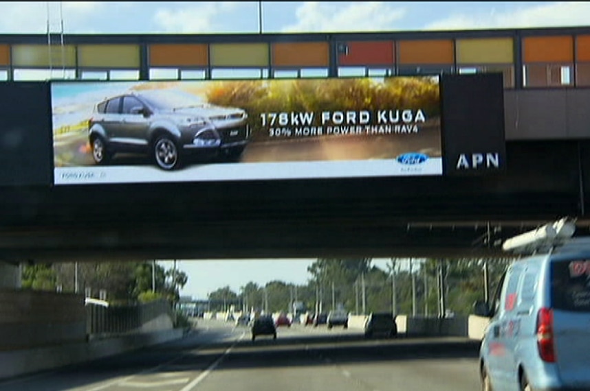 Billboard on Perth's Kwinana Freeway