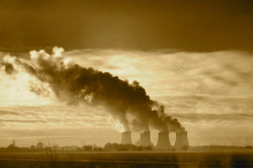 A coal-fired power plant.