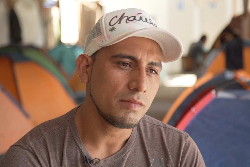 El Salvadorian migrant Herbert Zometa.