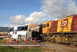 A bus and the Kuranda train collided at a level crossing in Portsmith