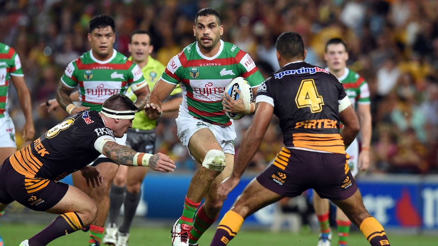 Inglis charges at Brisbane Broncos defence