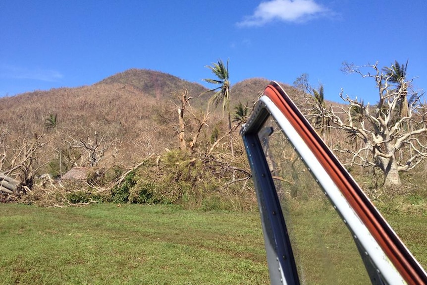 Cyclone Pam After Emae airport Emae Vanuatu