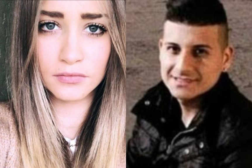 A selfie of Genoa bridge collapse victim Stella Boccia and Carlos Jesus Erazo Trujillo