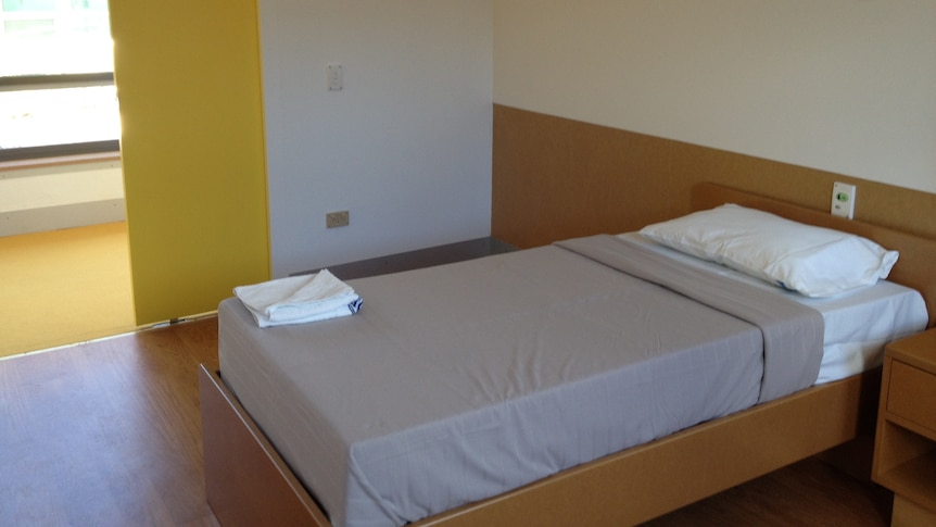 Bedroom in the new Mental Health Unit at the Canberra Hospital