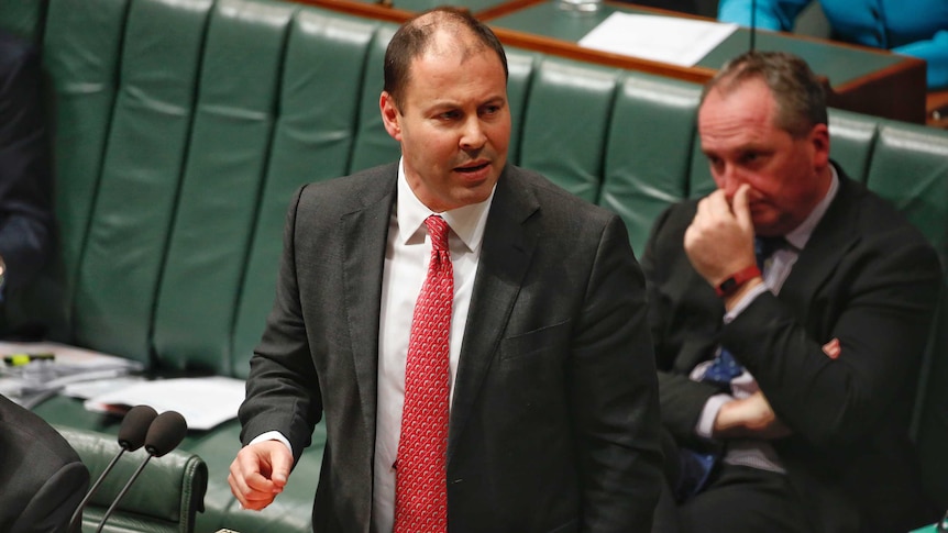 Josh Frydenberg speaking in Reps chamber