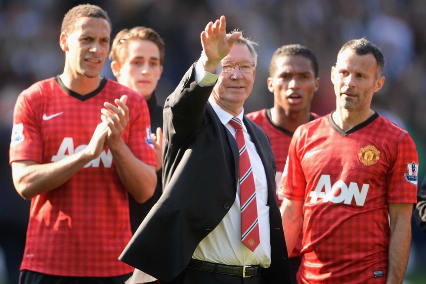 Ferguson salutes the crowd after final match