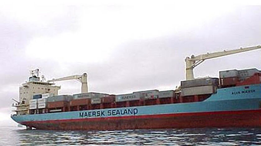 Under siege: The US-flagged Maersk Alabama container ship was seized by pirates in Somali waters.