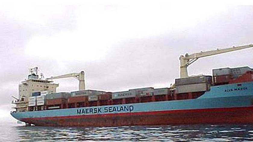 Under siege: The US-flagged Maersk Alabama container ship was seized by pirates in Somali waters.