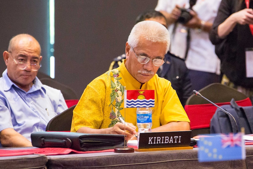 Kiribati president Anote Tong