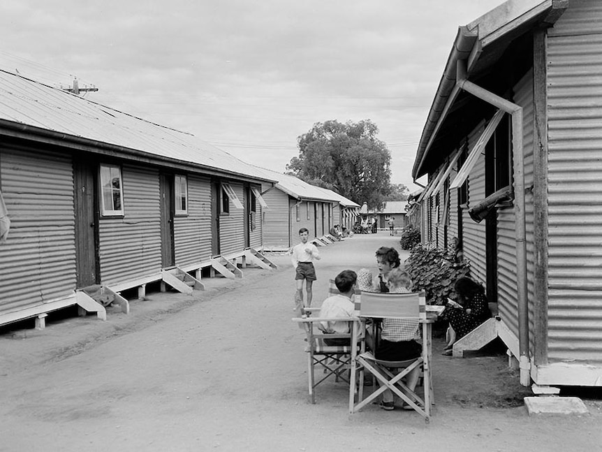 Rows of huts at Bonegilla