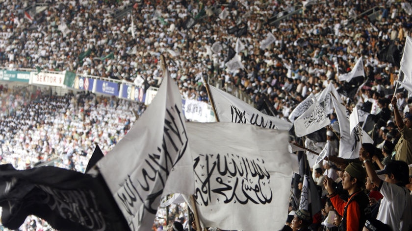 The Hizbut Tahrir group has heard speeches calling for global Islamic rule.