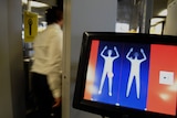 A body scanner at an airport