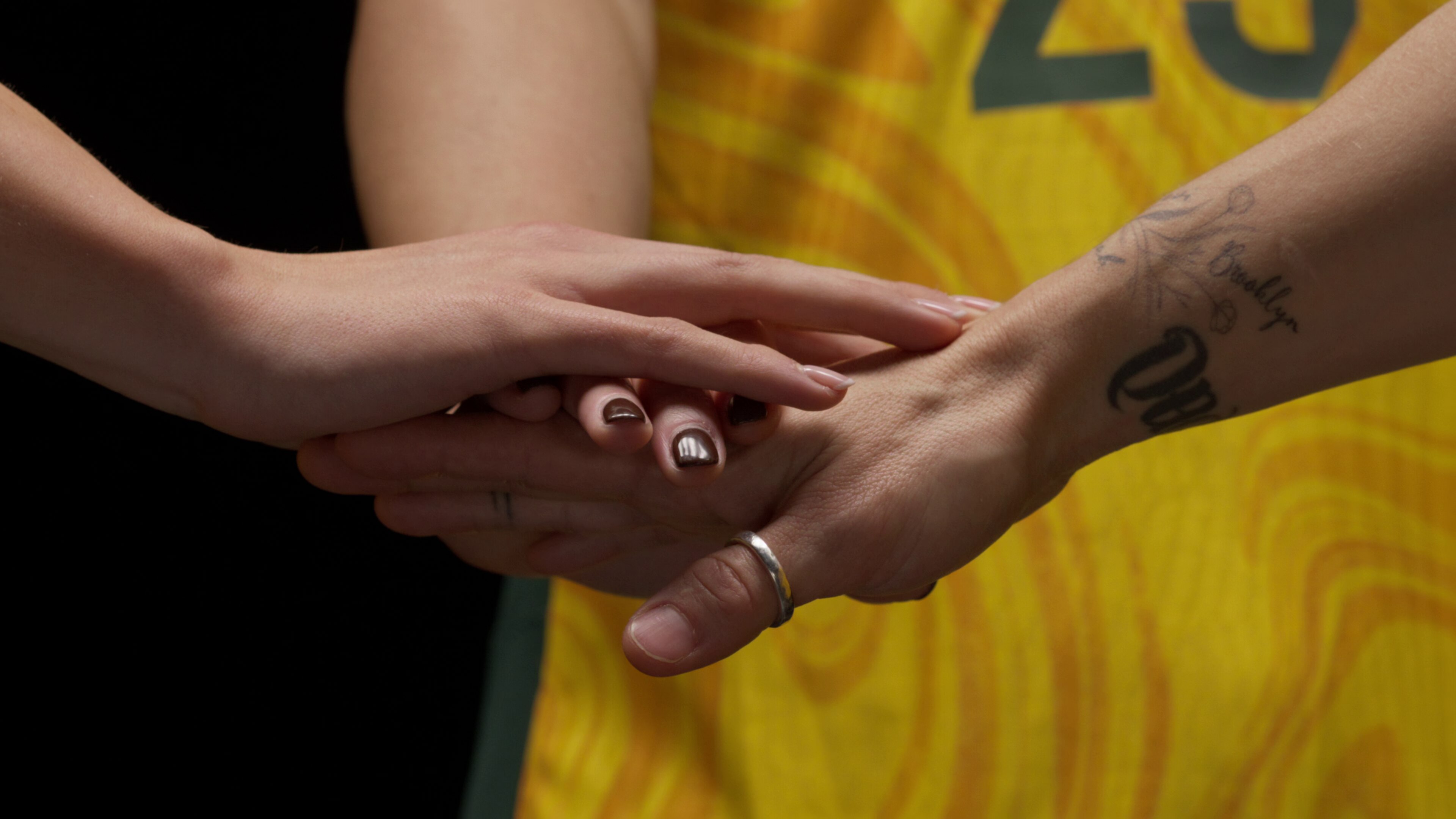 Matildas' hands