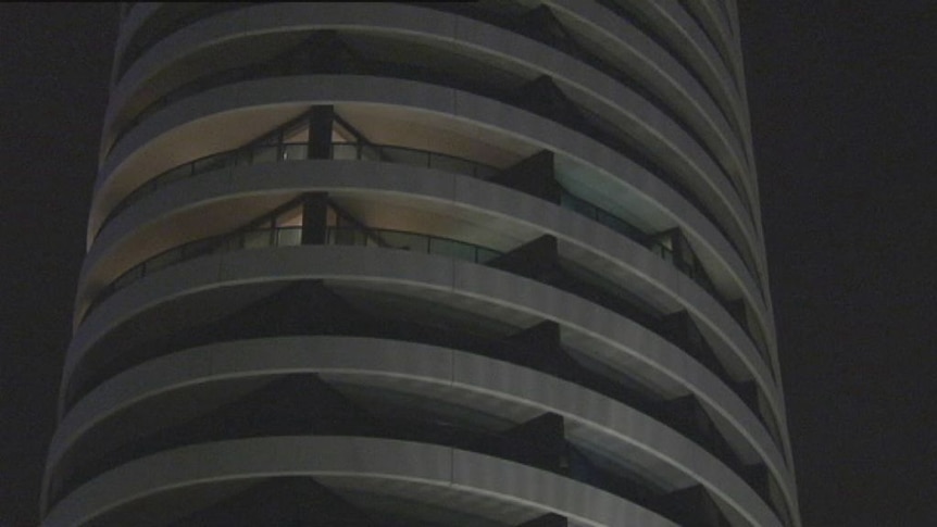A 23-year-old man died early Monday morning after falling from a Broadbeach resort.