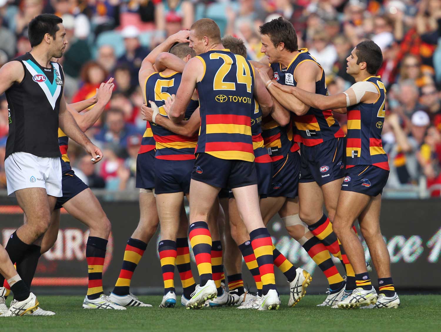Crows hit back to dispose of rivals Port - ABC News