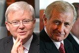 Kevin Rudd (left) and Simon Crean