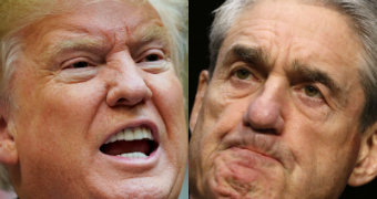 US President Donald Trump and special counsel Robert Mueller