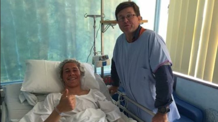 Cooper Allen in good spirits recovering in hospital.