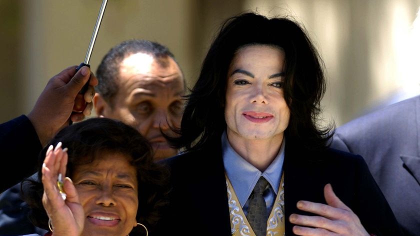 Michael Jackson with his mother Katherine