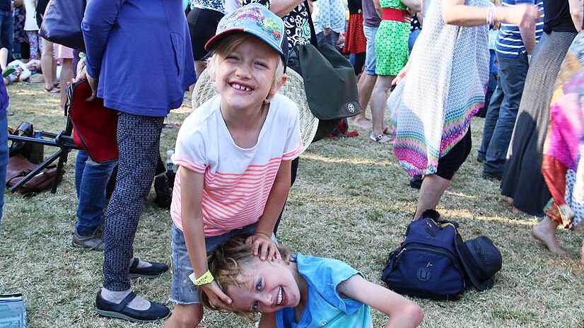 Children play at Womadelaide