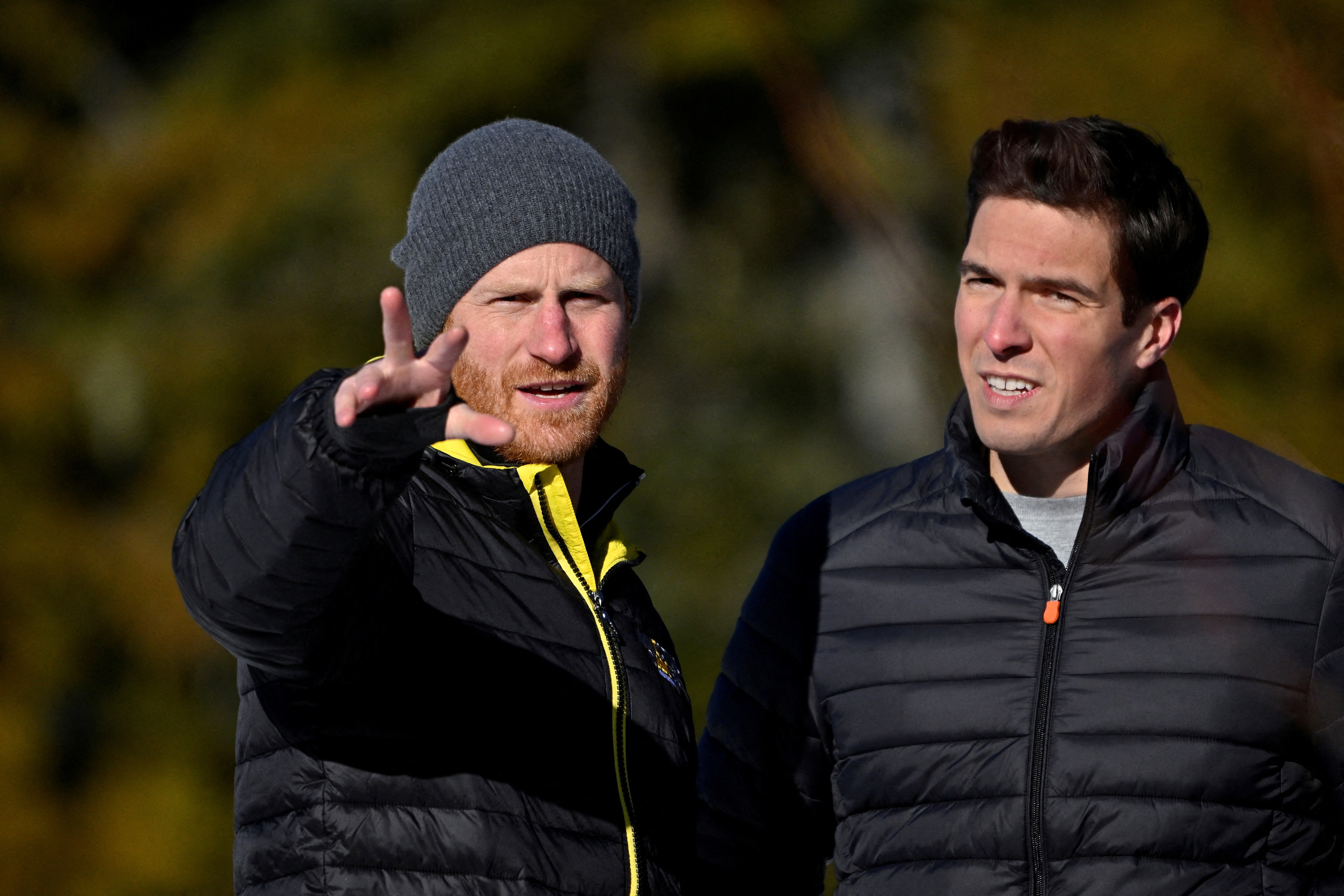 Britain's Prince Harry, Duke of Sussex visits the Whistler Sliding Centre in Canada.