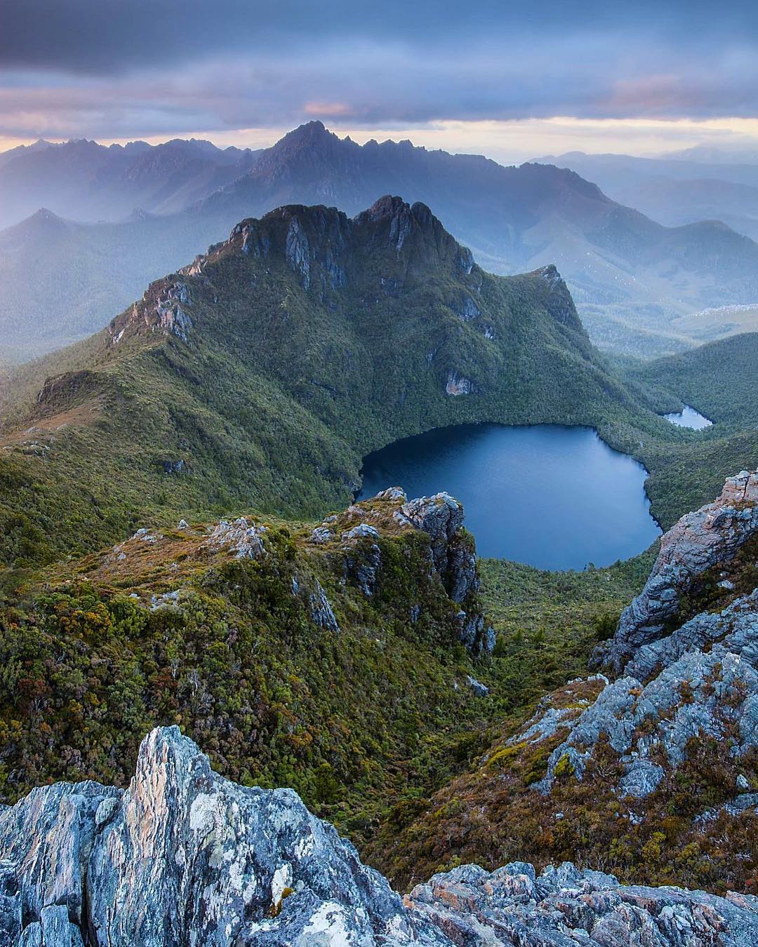 The Western Arthur's Range in Tasmania