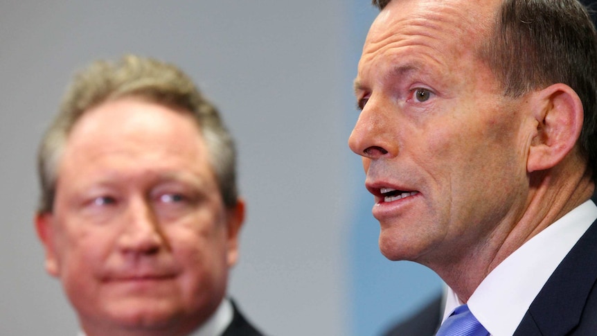 Tony Abbott and Andrew Forrest