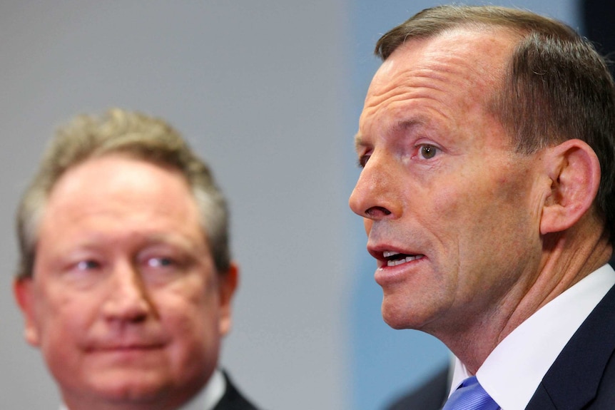 Tony Abbott and Andrew Forrest