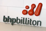 The BHP Billiton logo at the company's Melbourne Headquarters