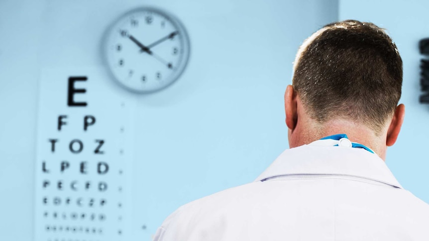 The back of a medical professional for a story about bullying