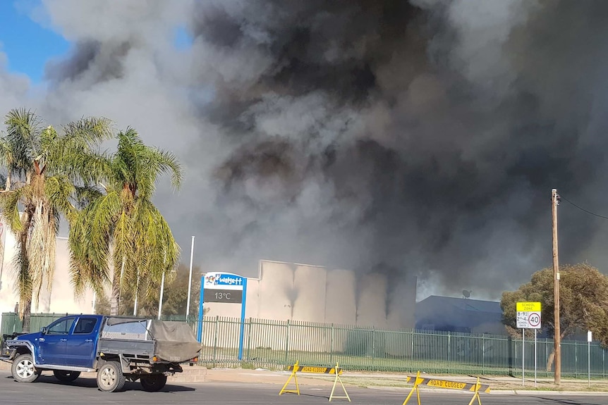 Students were sent home from the school next to the fire site