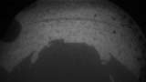 The shadow of the Mars Curiosity Rover